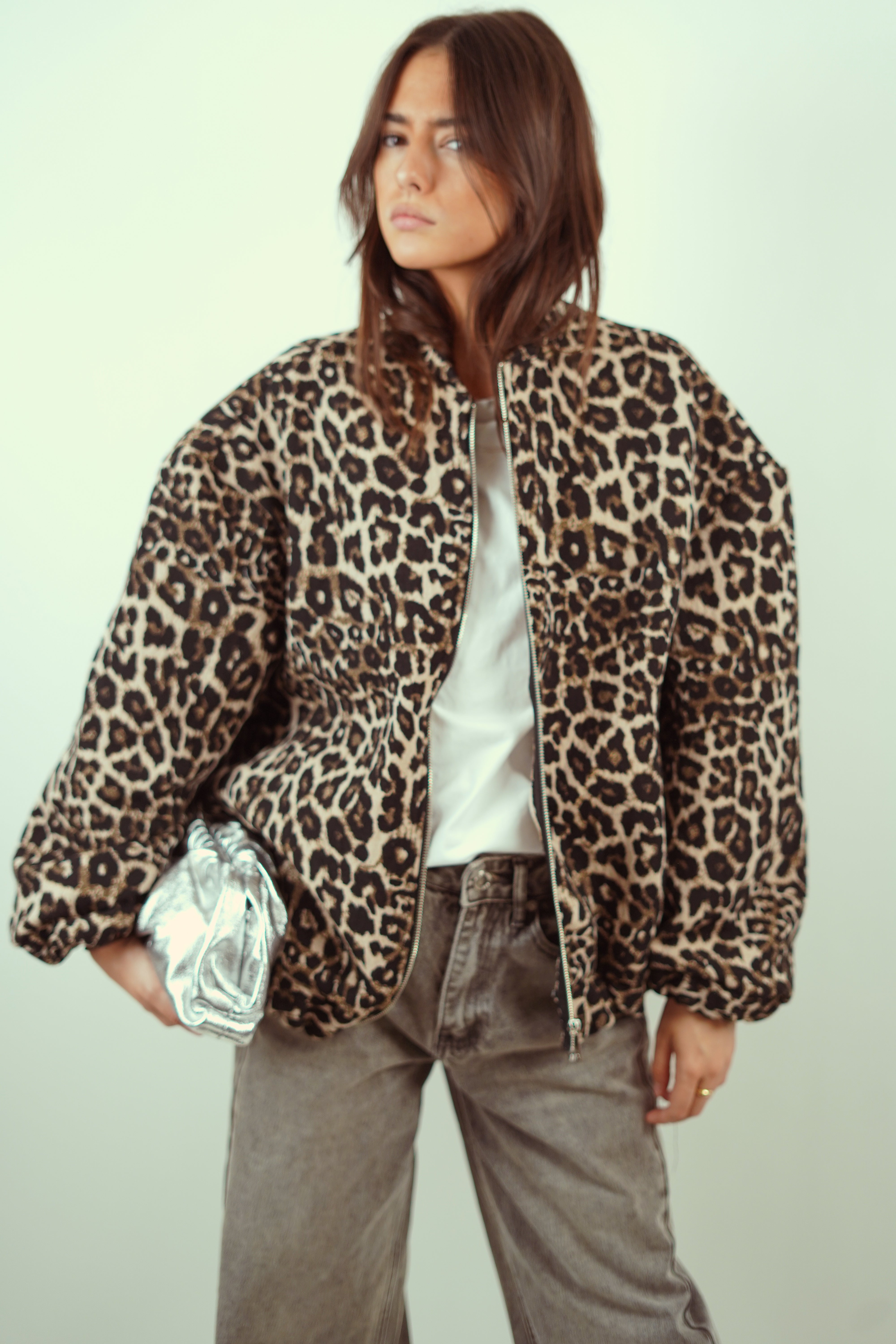 SOFIE™ | Leopard Print Bomber Jacket