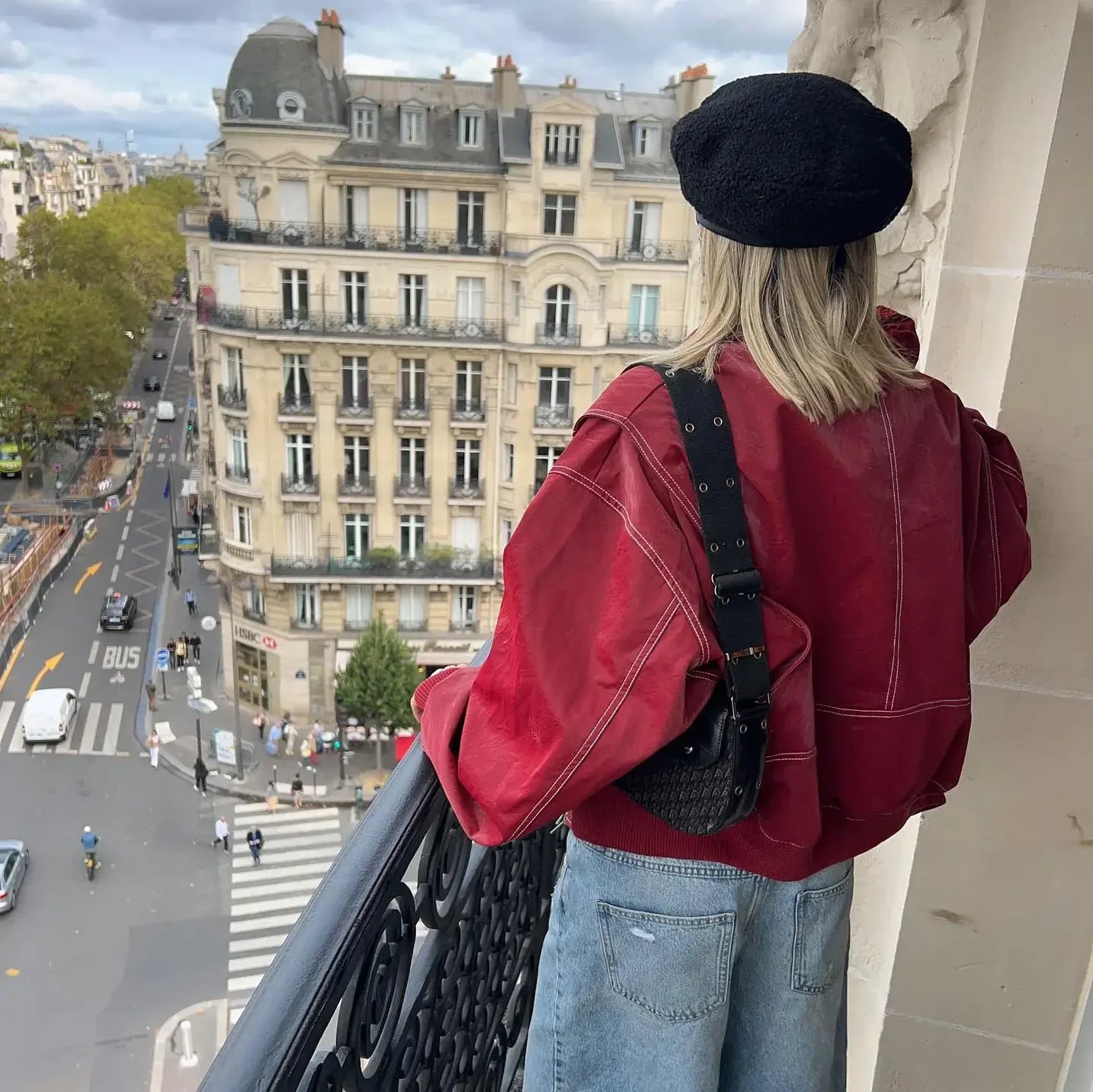 Faye | Veste en cuir oversize